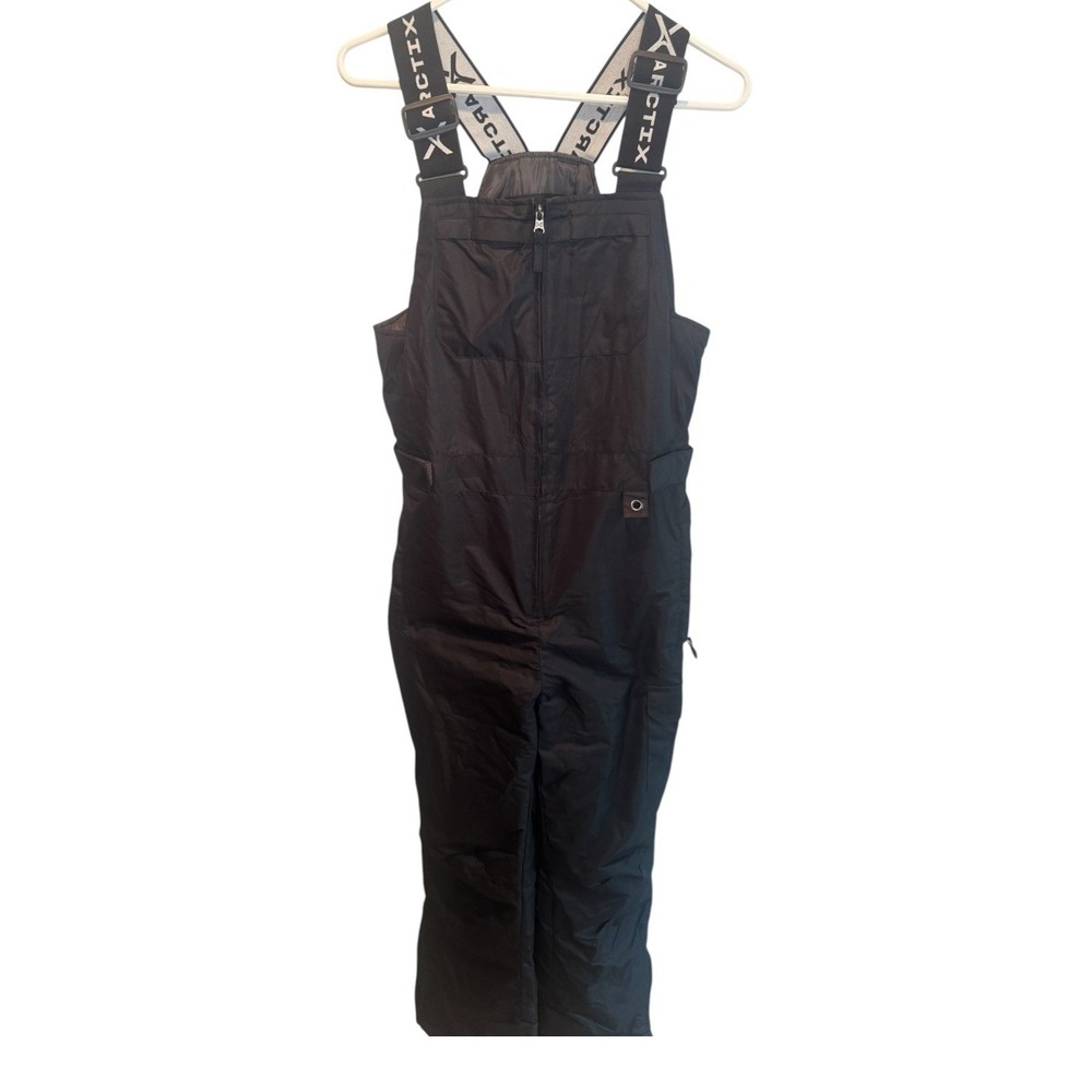 Arctix Mens Black Snow Bib Overalls Insulated Thermalock Winter Pants Small 32L